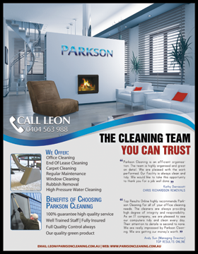 business flyer Parkson company flyer designing