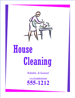 Logo Design Samples Company on Market With These Free Residential Cleaning Company Flyer Templates
